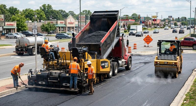 Industrial Asphalt Paving in Los Angeles, CA